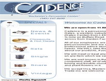 Tablet Screenshot of cadencedrums.com